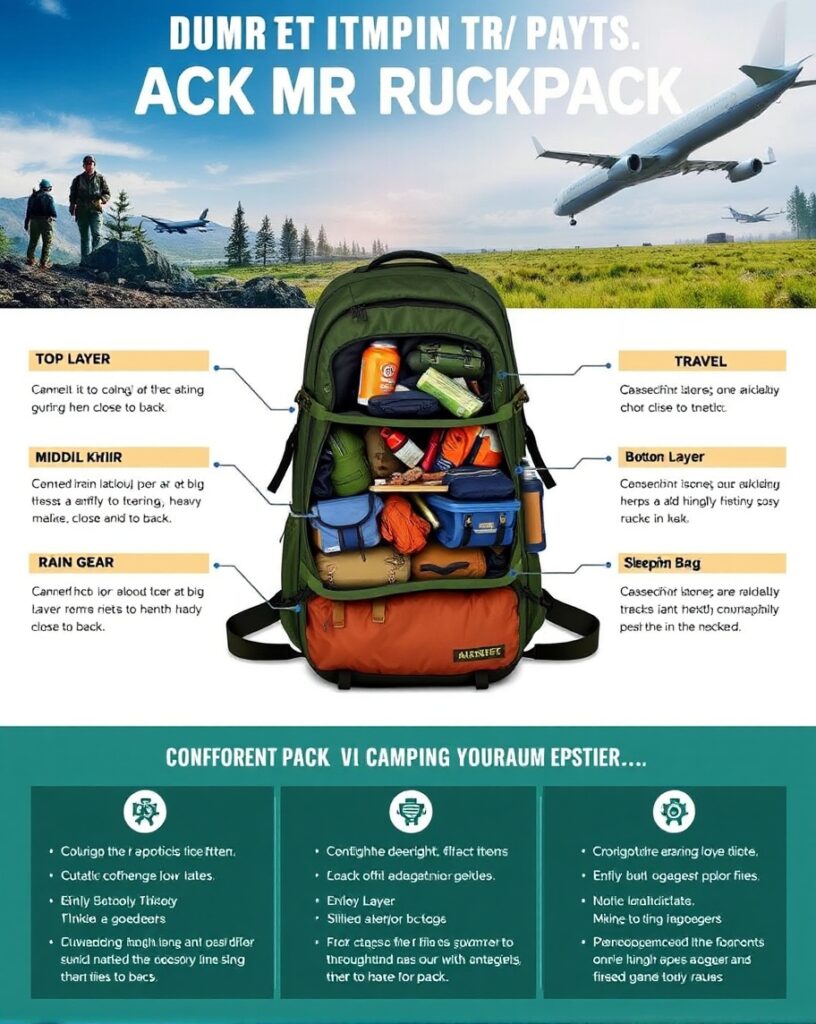 how to pack a rucksack